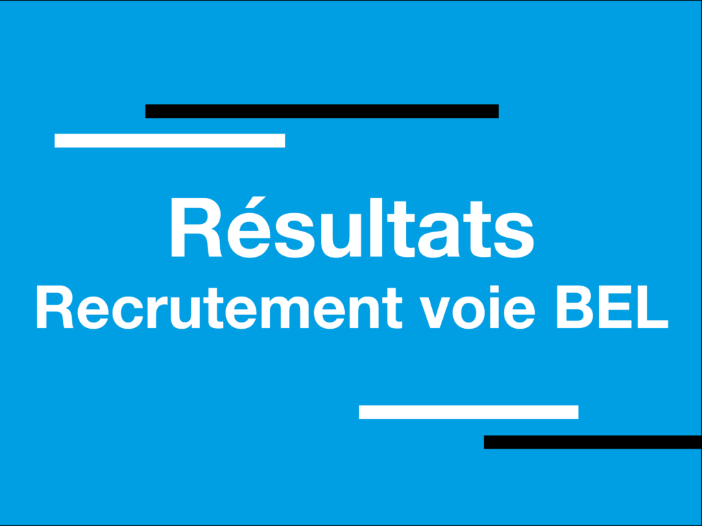 Résultats admissibilités BEL 2021