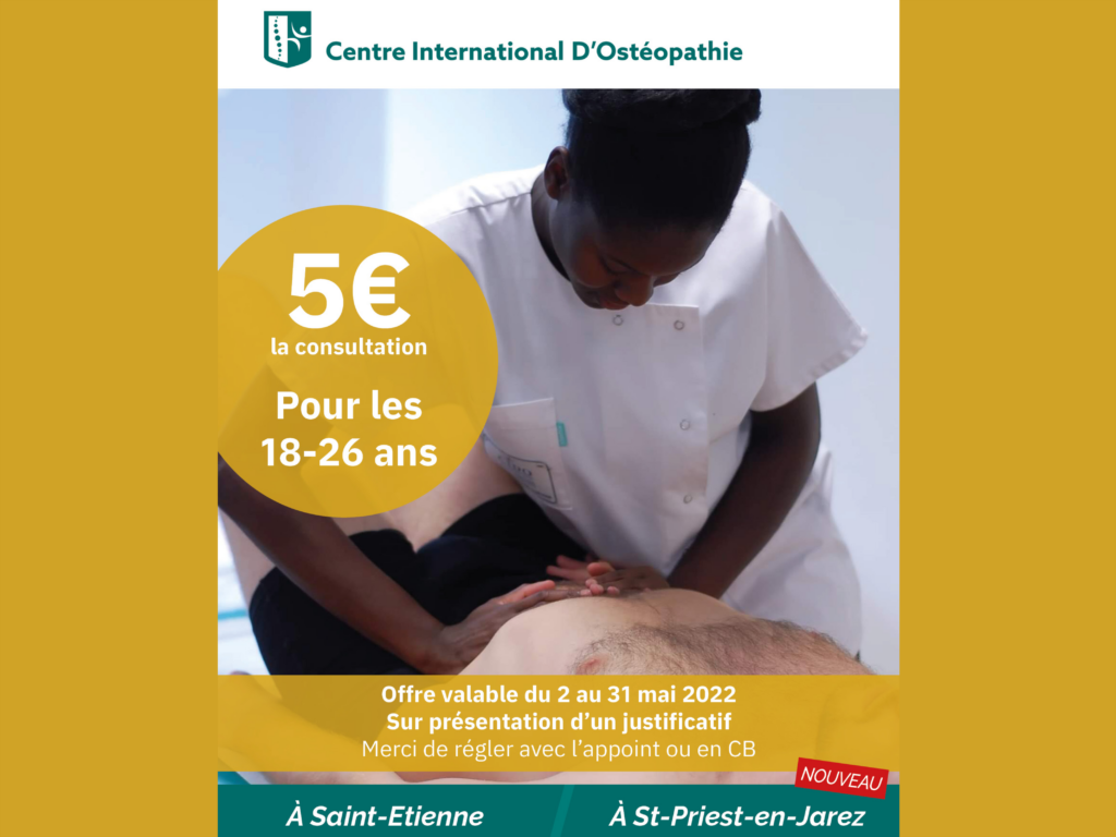 Consultations ostéopathiques à 5euros