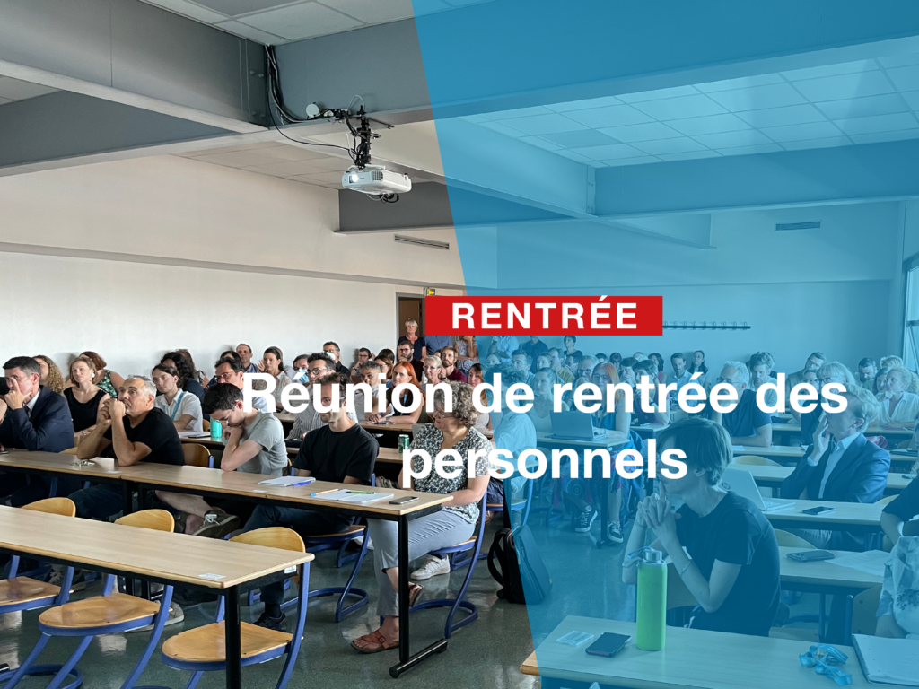 Réunion de rentrée des personnels